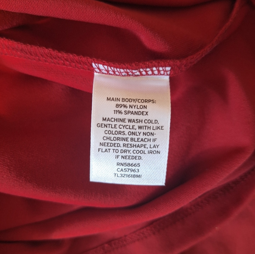 Leith Nordstrom red Rio bodycon cross back dress small NWT *I - Picture 5 of 7